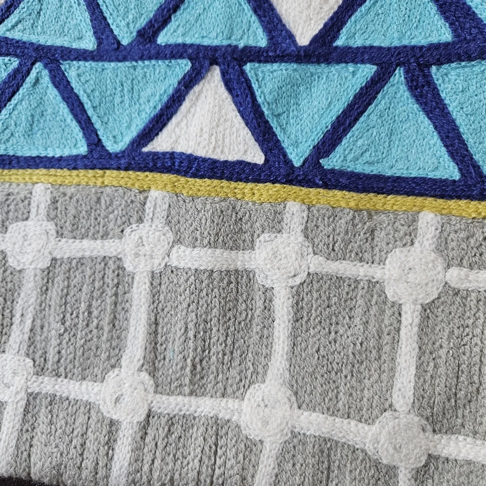 WEST ELM Embroidered Throw Pillow Cover 12
